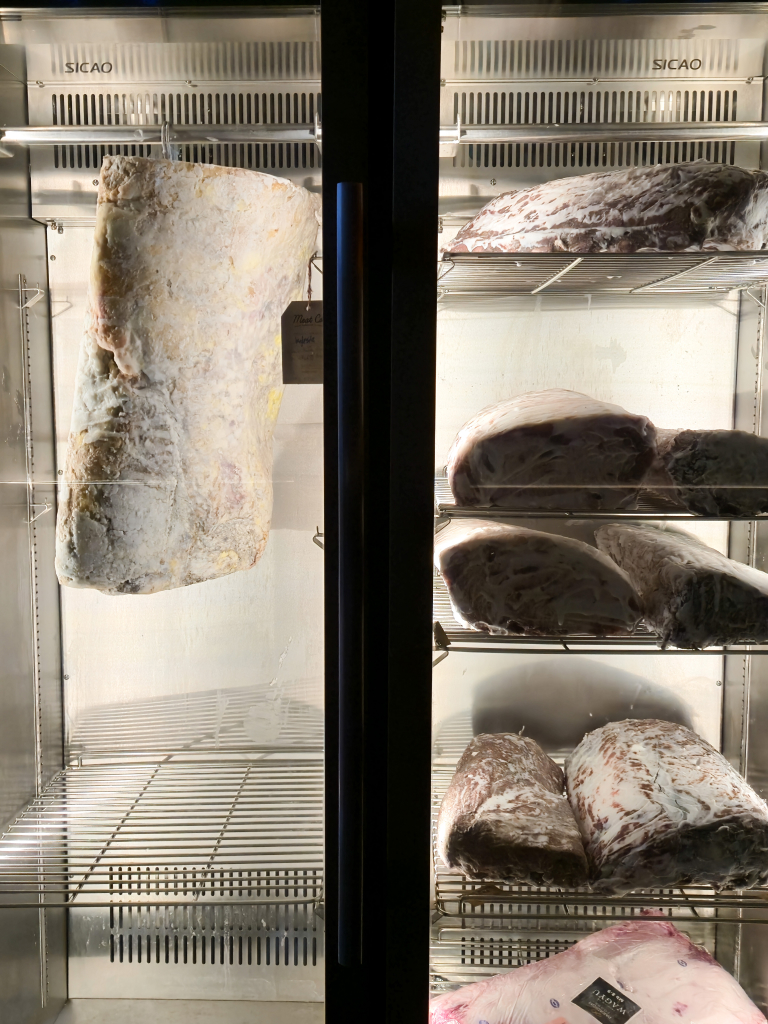 Ingleside’s dry-age fridge. Photo: Zawani Abdul Ghani/HungryGoWhere Ingleside
