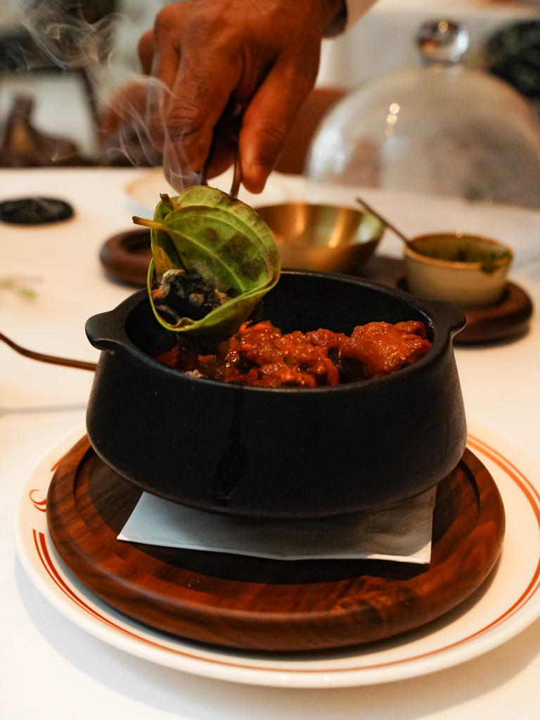 A meal fit for royalty — quite literally. Photo: Evan Mua/HungryGoWhere sansara singapore