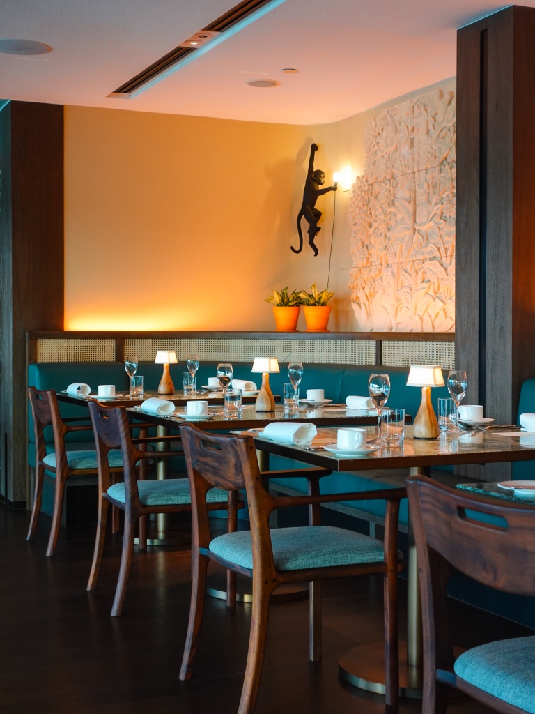 The space is elegant and spacious, with views from every corner of the restaurant. Photo: Sarah Chua/HungryGoWhere Forage Mandai