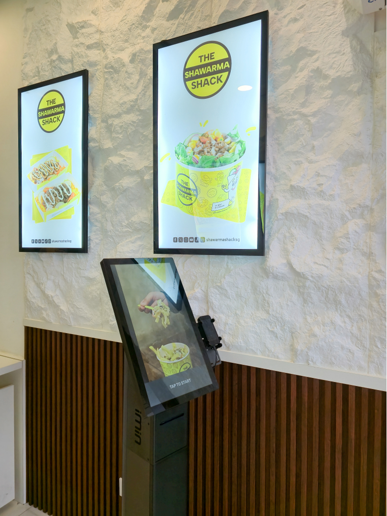 Order and pay via its self-service kiosk. Photo: Zawani Abdul Ghani/HungryGoWhere Shawarma Shack