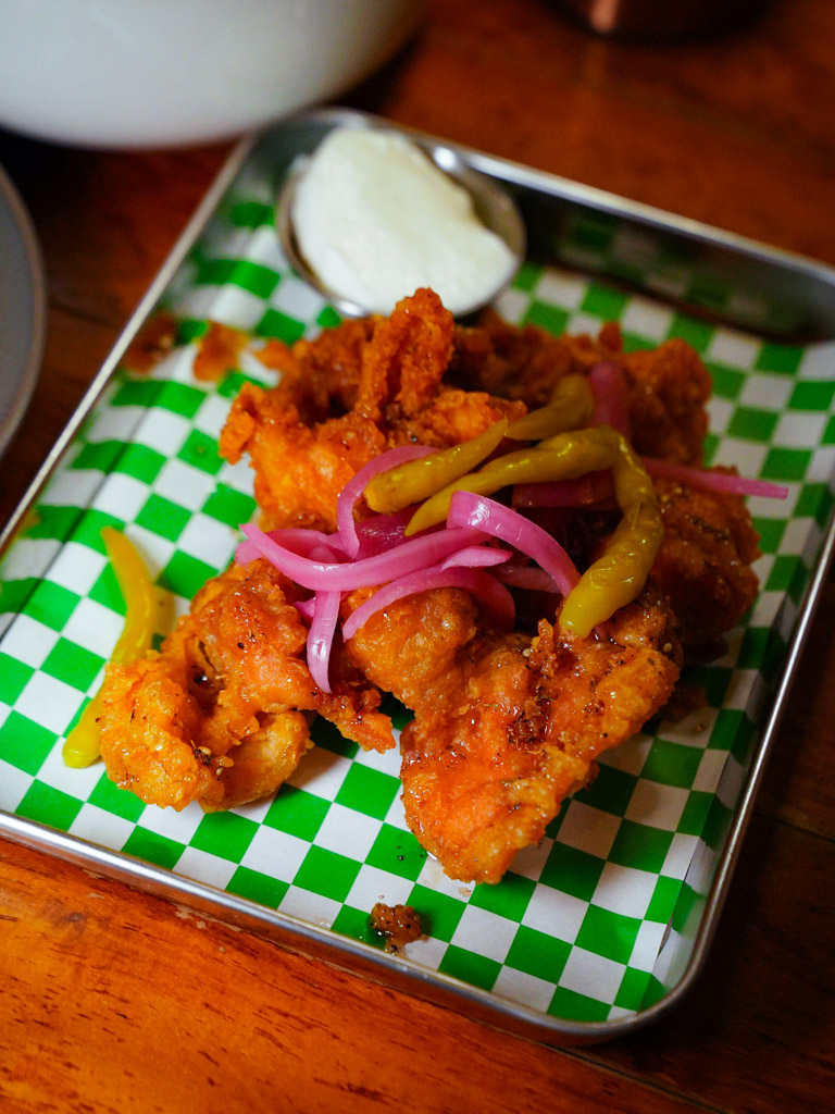 This fried chicken is just as good as the pizza — if not better. Photo: Evan Mua/HungryGoWhere artichoke pizza