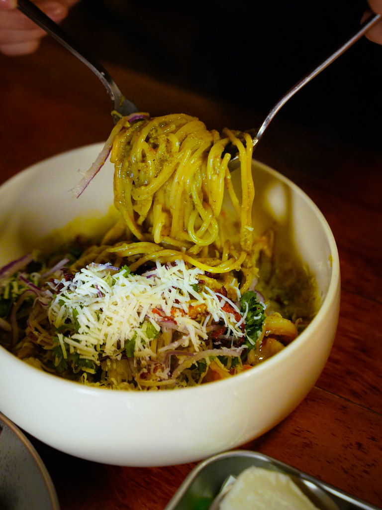 There are also reworked Artichoke signatures on this menu. Photo: Evan Mua/HungryGoWhere artichoke pizza