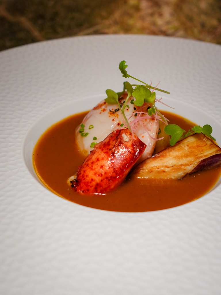 Lobster, but done like assam pedas. Photo: Sarah Chua/HungryGoWhere Forage Mandai