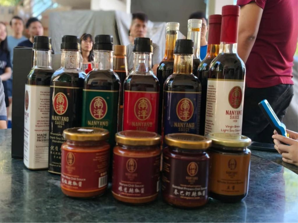 Just some of the sauces they offer! Photo: Nanyang Sauce/Instagram SG Culture Pass Food Activities
