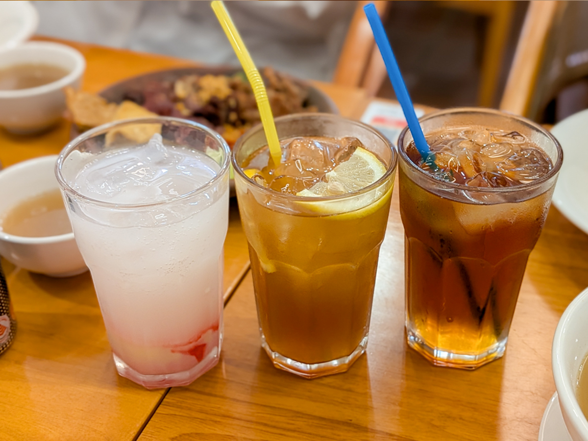 Get a drink or two to provide some sweet relief between the fiery mouthfuls. Photo: Gary Lim/HungryGoWhere Warung Leko Singapore
