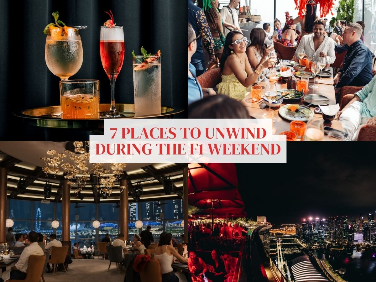 Check out these 7 spots this F1 weekend, to eat, sip and celebrate