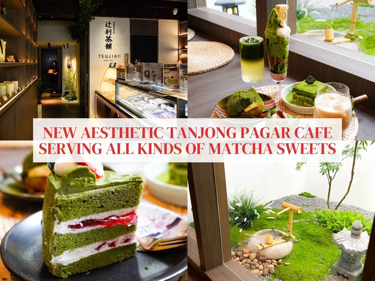 We visited the IG-worthy new Tsujiri Premium Tanjong Pagar bakery and tried 6 different types of matcha treats