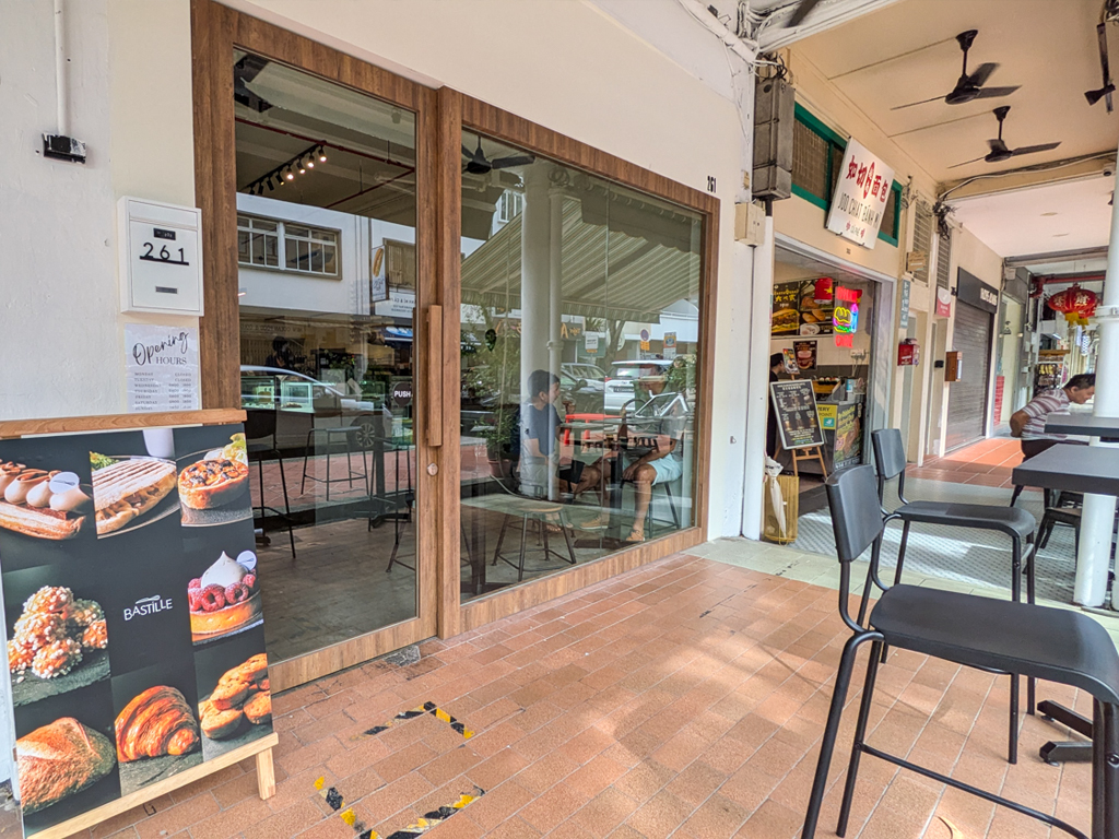 Look out for the Bastille Bakery standee. Photo: Gary Lim/HungryGoWhere bastille bakery joo chiat