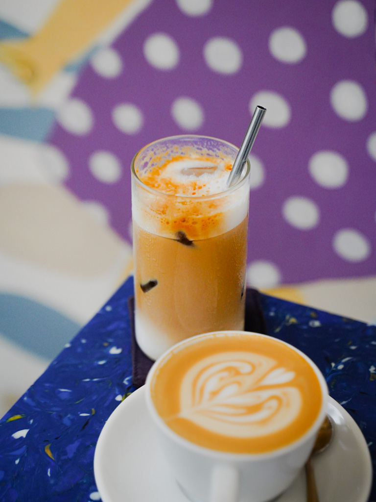 The cereal milk latte is an iconic signature. Photo: Evan Mua/HungryGoWhere maxi coffee bar