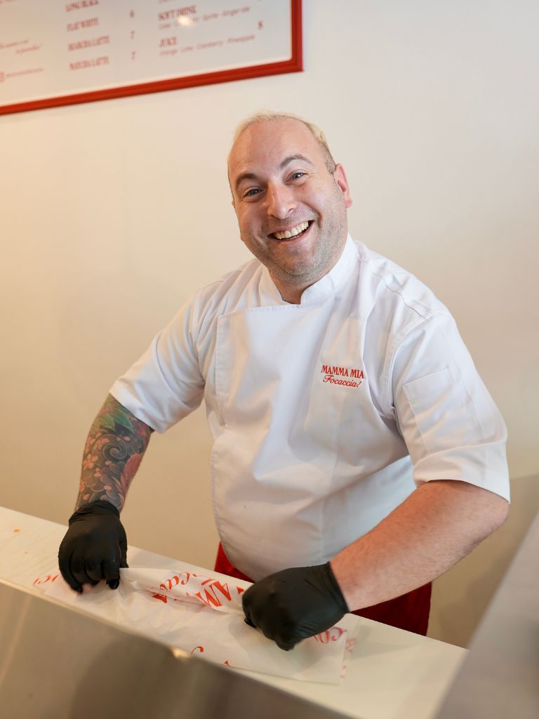 Meet chef Nico! He’s always serving good vibes, great focaccia, and even better company. Photo: Shannon Yap/HungryGoWhere Mamma Mia Focaccia Amoy