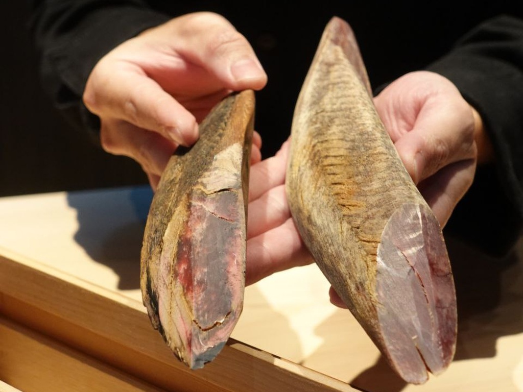 The blocks of dried fish. Photo: Sarah Chua/HungryGoWhere Kisho Singapore review