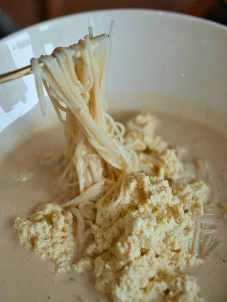 Creamy, cold noodles. Photo: Abigail Buligan/HungryGoWhere Wonderful Bapsang Suntec City