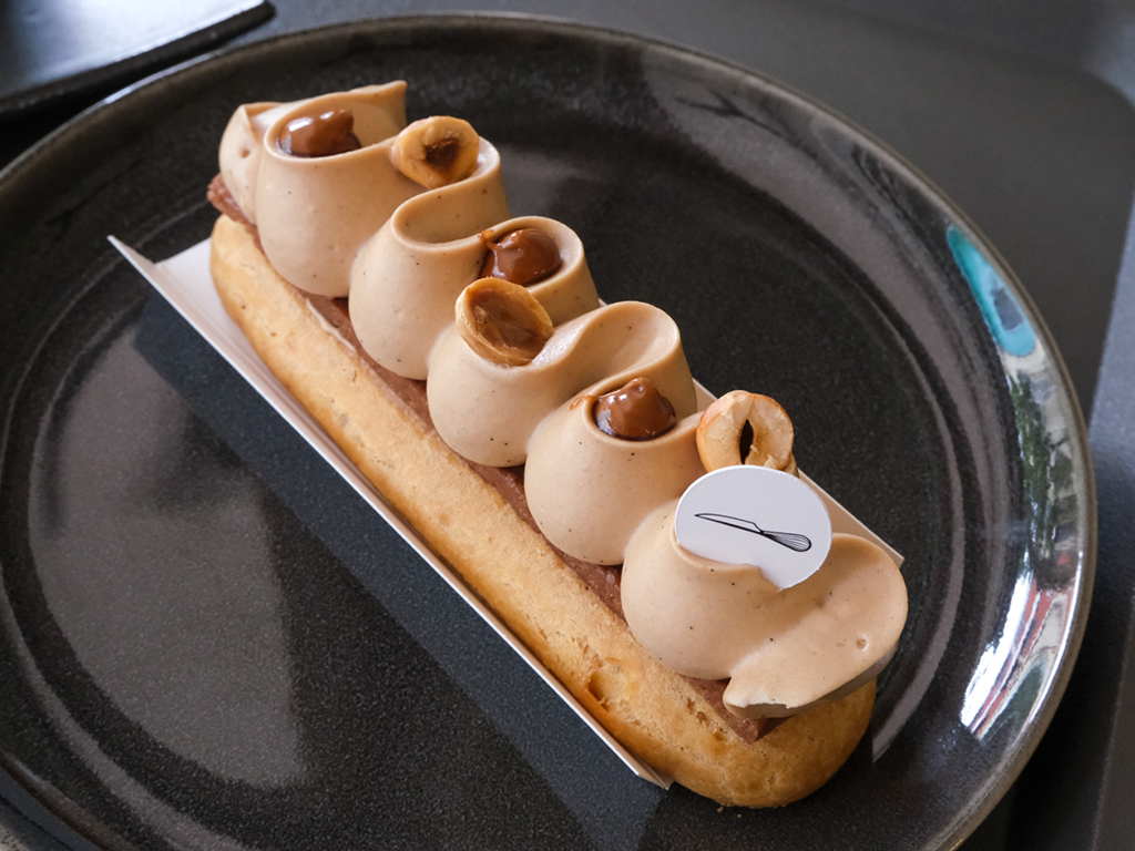 You could share the hazelnut praline eclair, but I’ll have this all to myself, please. Photo: Gary Lim/HungryGoWhere bastille bakery joo chiat