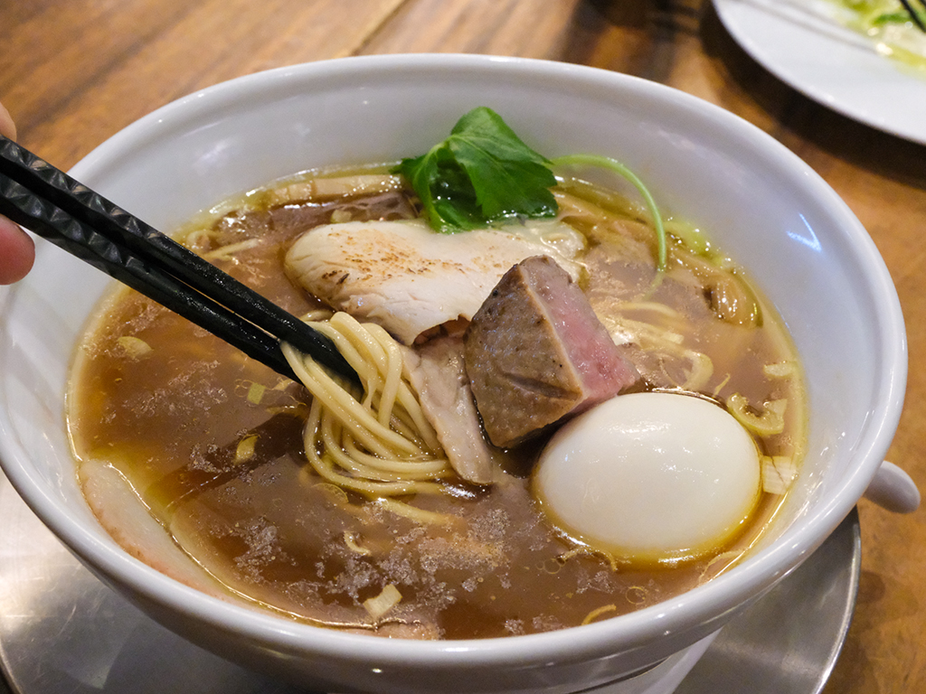 Shoyu ramen gets a huge dose of umami. Photo: Gary Lim/HungryGoWhere Ippudo Beyond