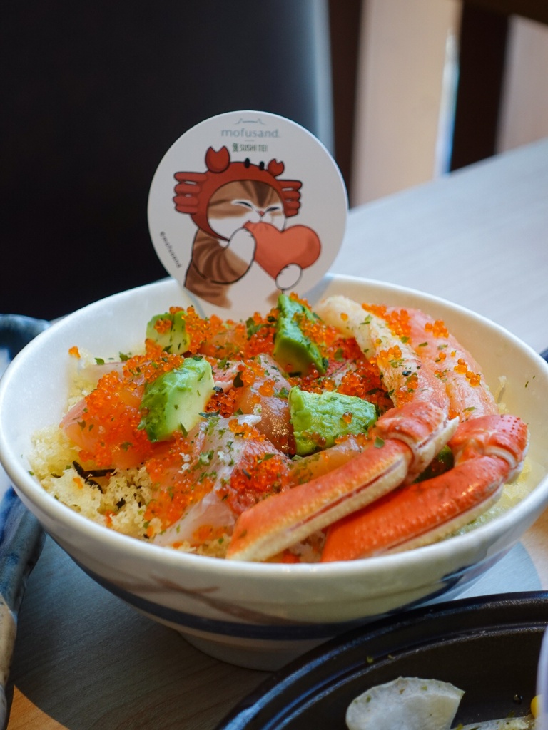 Deluxe barachirashi don. Photo: Sarah Chua/HungryGoWhere Sushi Tei Mofusand collab