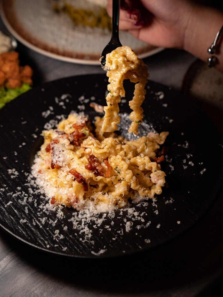 Authentic carbonara with guanciale all day, err’day. Photo: Evan Mua/HungryGoWhere lapasta