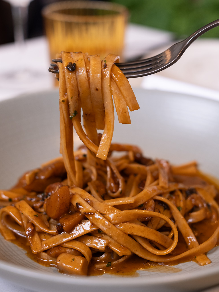 Tagliatelle atavi e porcini. Photo: Angeline Ang/HungryGoWhere sophia st regis