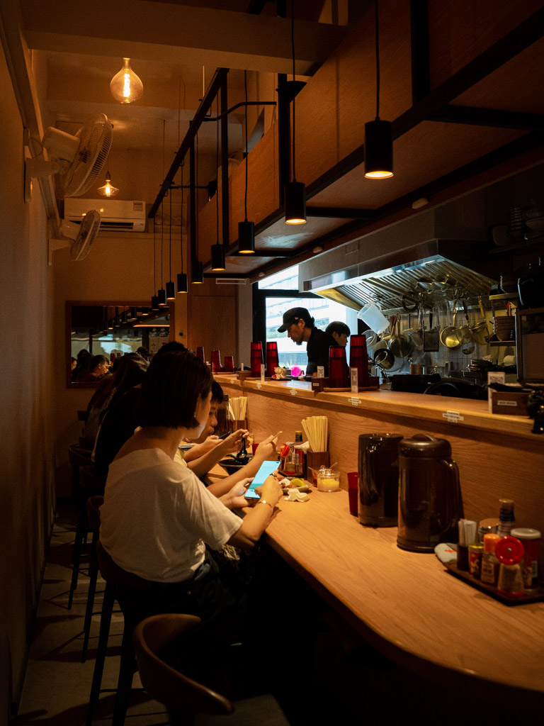 The queues are long because the space is really small. Photo: Evan Mua/HungryGoWhere ramen soshiji