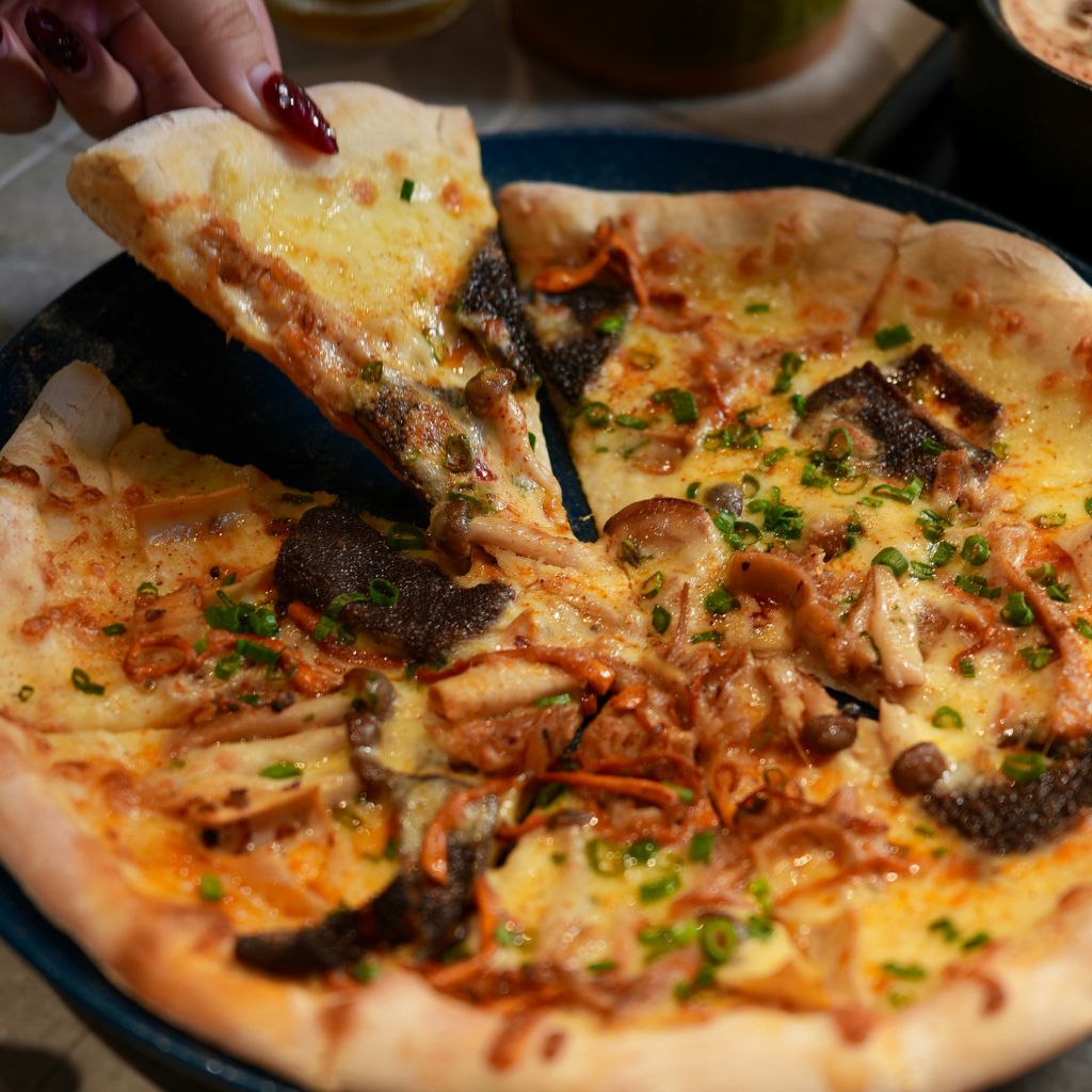 Bet you can’t find a mala-laced pizza elsewhere in Singapore. Photo: Shannon Yap/HungryGoWhere 5:59+ Cafe & Bistro