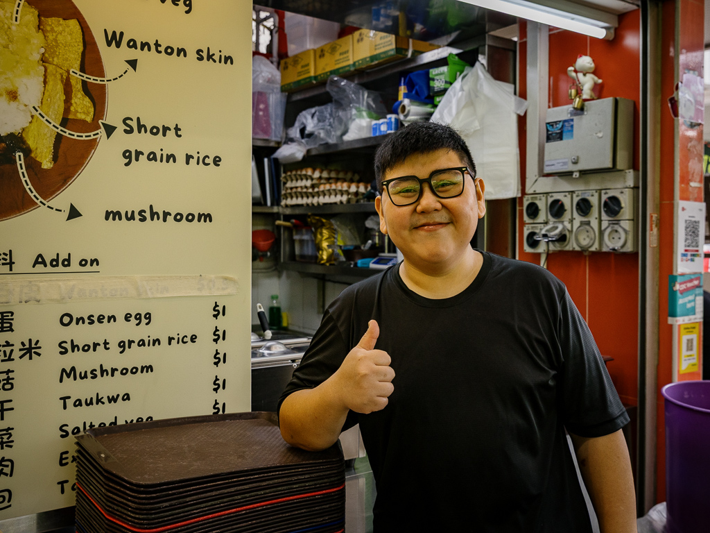 Wei Jie has no regrets about going solo, even when the going gets tough. Photo: Ravin Thiruchelvam/HungryGoWhere Braissers Rice Bowl Tanjong Pagar