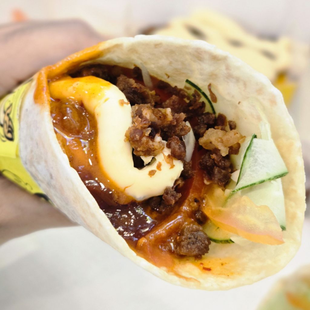 The loaded beef shawarma. Photo: Zawani Abdul Ghani//HungryGoWhere new openings