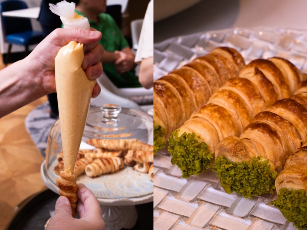 Vanilla custard filling in the cannoncini alla crema. Photo: Angeline Ang/HungryGoWhere sophia st regis