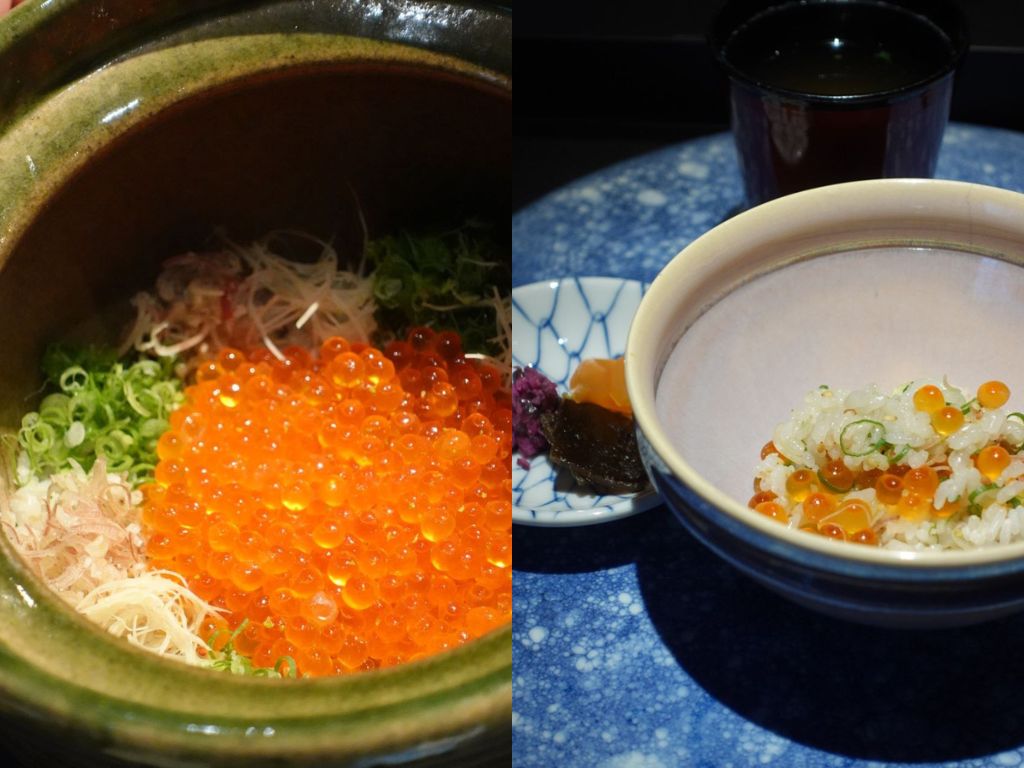 Donabe with ikura. Photos: Sarah Chua/HungryGoWhere Kisho Singapore review