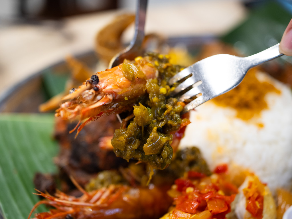 Udang balado hijau. Photo: Angeline Ang/HungryGoWhere coba coba yishun