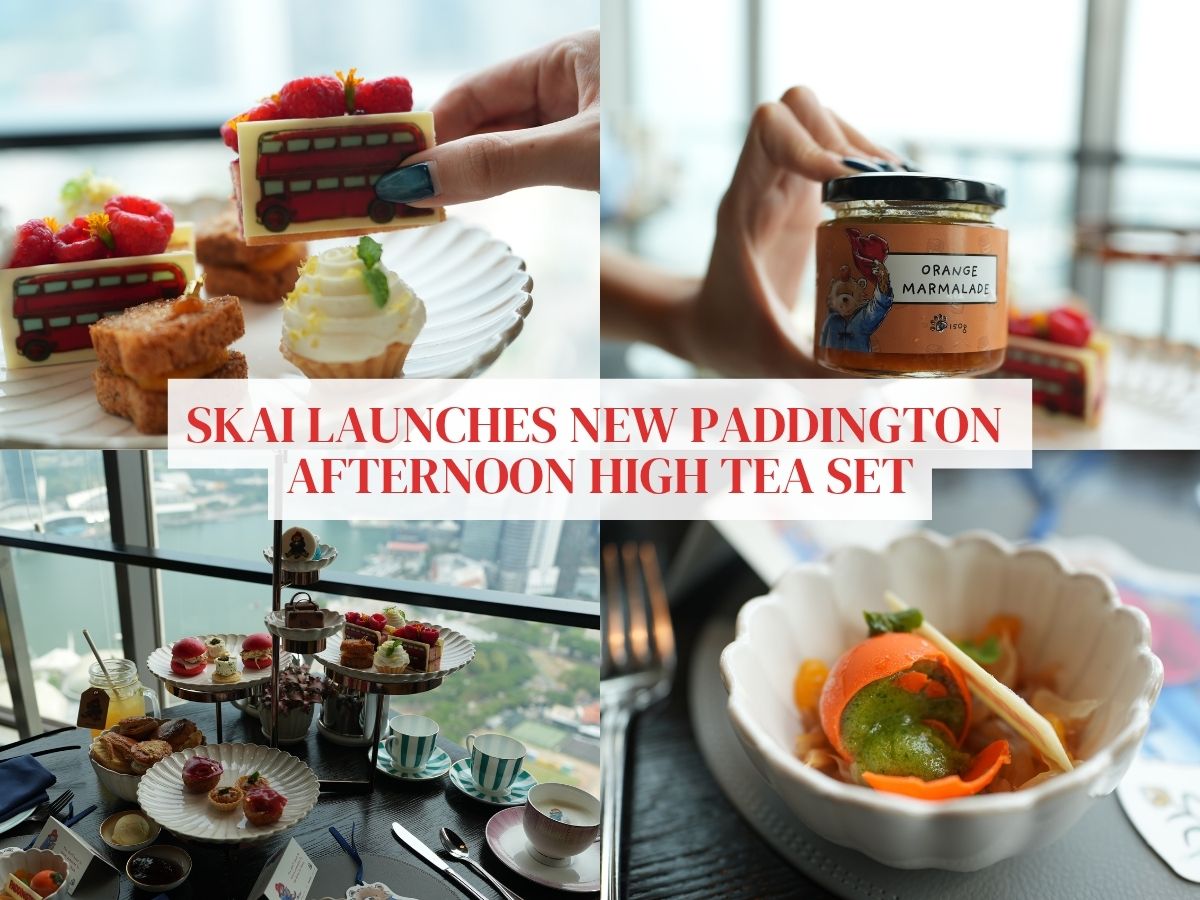 Sweet treats and scenic views: Paddington lands in Singapore with the cutest afternoon high tea set