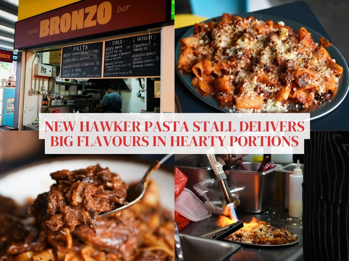 This new hawker pasta stall Bronzo serves seriously good handcrafted pasta in generous portions