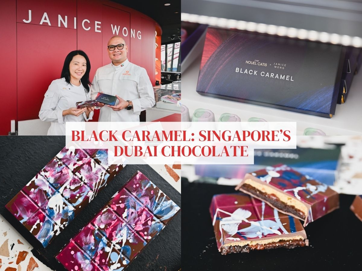 Black Caramel: Dubai’s viral chocolatier collaborates with Janice Wong on a uniquely Singapore chocolate bar