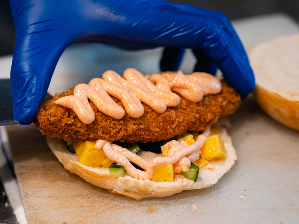 One of the newer bagels is the Pollack Power. Photo: Abdul Rahim Anwar/HungryGoWhere The Bagel Bunch