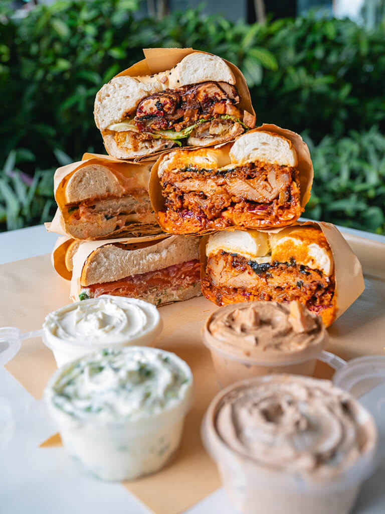 The Bagel Bunch has a few seats outdoors. Photo: Abdul Rahim Anwar/HungryGoWhere The Bagel Bunch