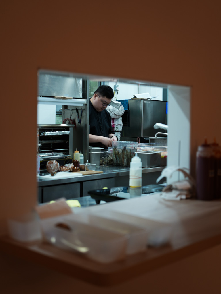 It's an efficient ordering system — get a buzzer from the counter and order through the QR code plastered on it. Photo: Angeline Ang/HungryGoWhere poonsti nus