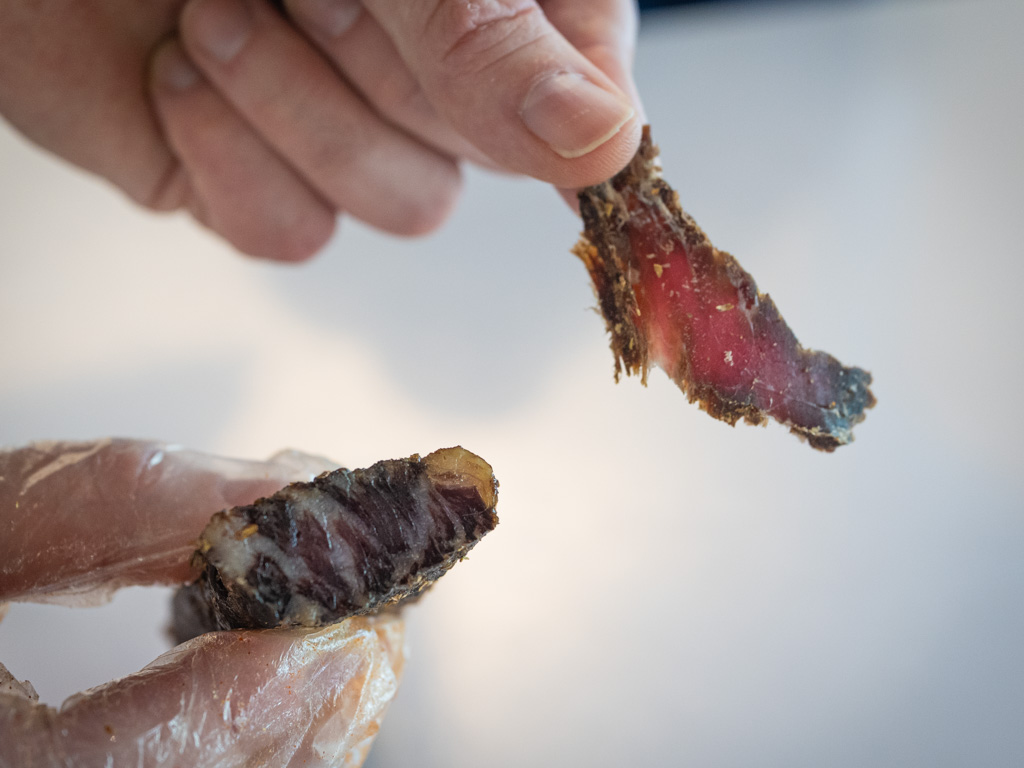 Biltong can run the gamut from lean and dry, to fatty and moist, and everything in between. Photo: Angeline Ang/HungryGoWhere baggies joo chiat