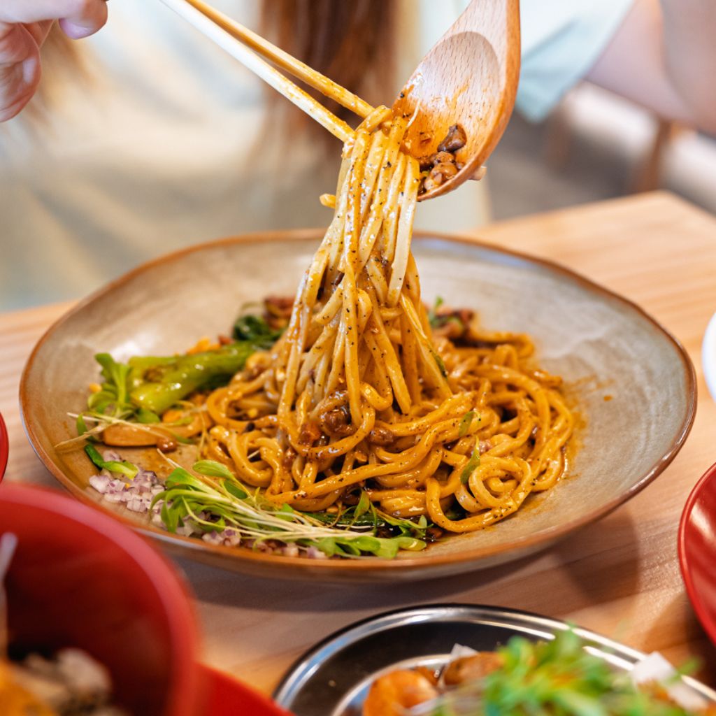 Ramen lovers, you’re in for a delightful treat with this unconventional creation. Photo: Abdul Rahim Anwar/HungryGoWhere Mensho X at Weave