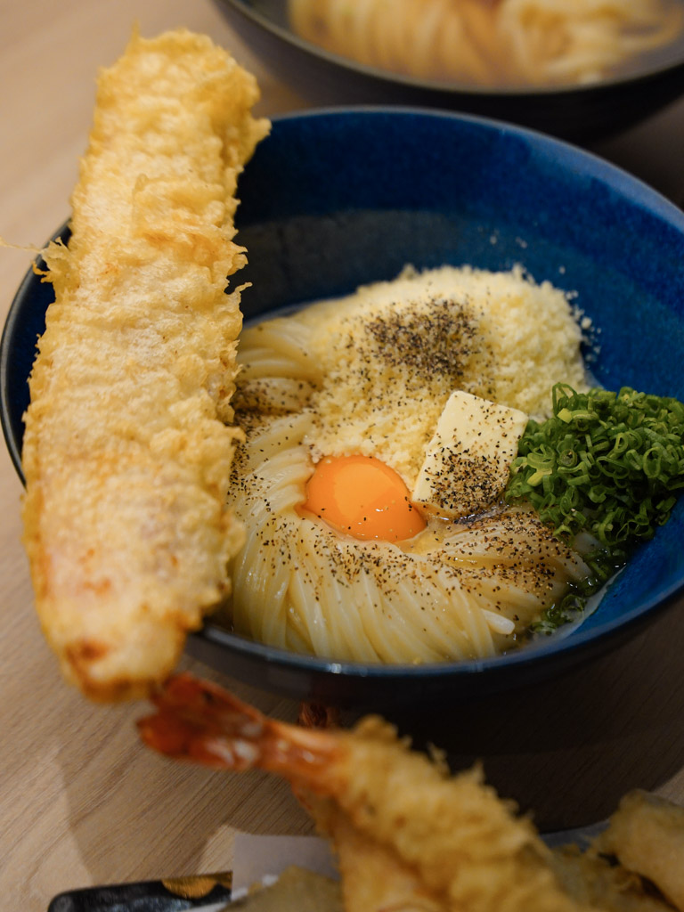 Viola, the world-famous carbonara udon! Photo: Evan Mua/HungryGoWhere udon shin singapore