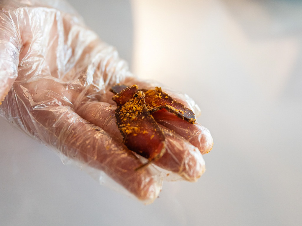 A popular choice at Baggie’s is the peri-peri biltong. Photo: Abdul Rahim Anwar/HungryGoWhere baggies joo chiat