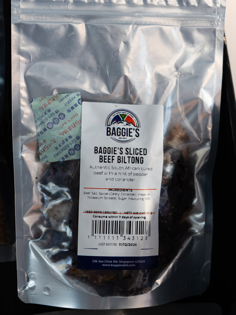 How your biltong looks like, in the end — packed in resealable bags. Photo: Angeline Ang/HungryGoWhere baggies joo chiat