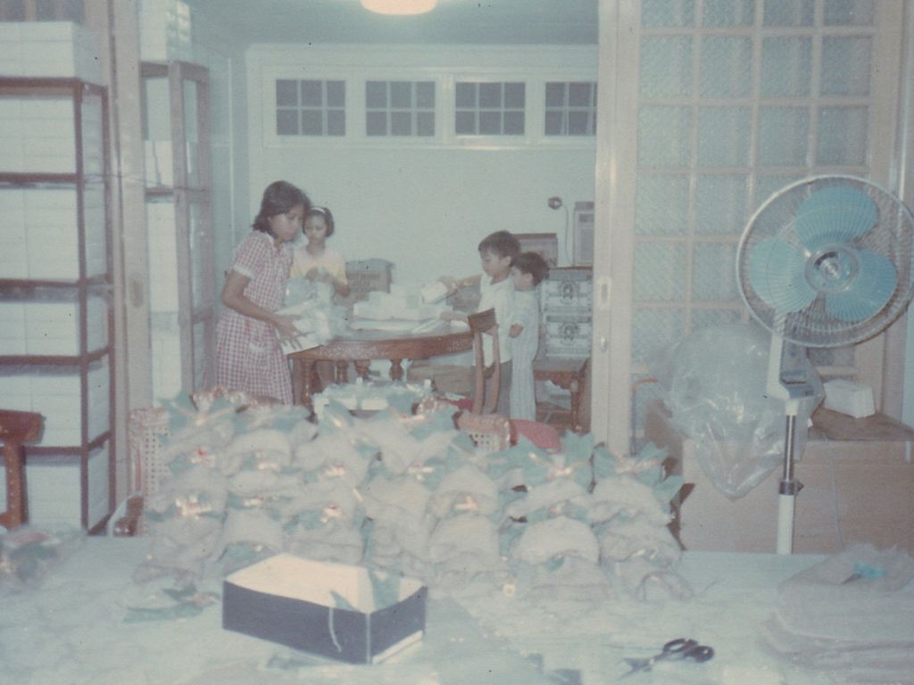 The early beginnings of Mary Grace, preparing bakes at home! Photo: Mary Grace Singapore Mary Grace Singapore