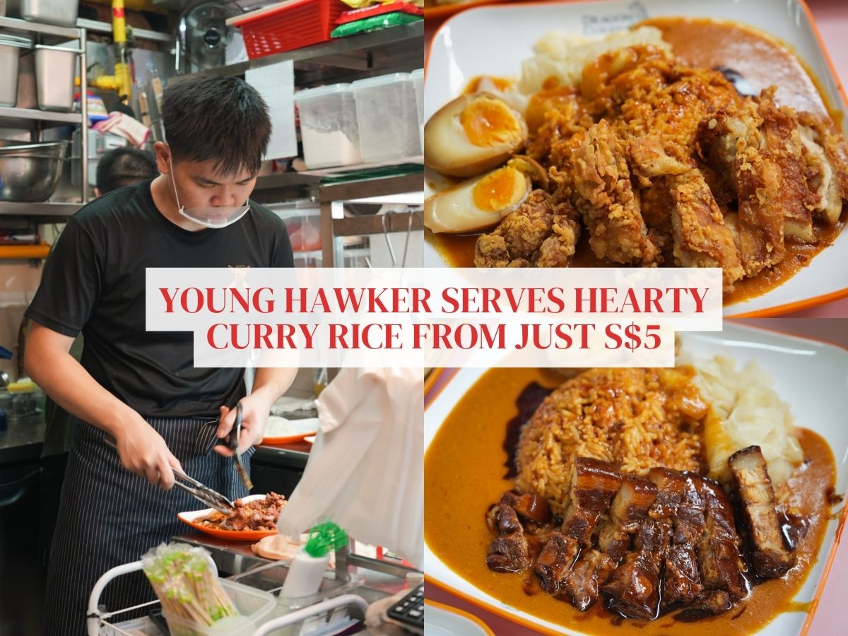 Viral Dragon Curry at Golden Mile Food Centre serves curry rice from S$5