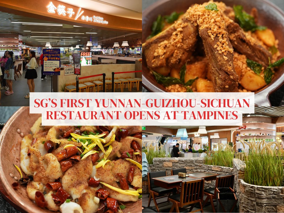 Savour a trio of Yunnan, Guizhou, and Sichuan flavours at the new Golden Chopsticks in Tampines