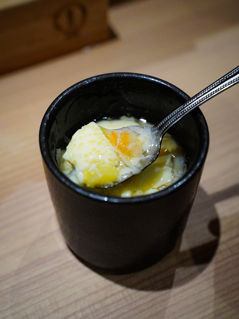 A simple and comforting chawanmushi to start your omakase. Photo: Evan Mua/HungryGoWhere sushidan singapore