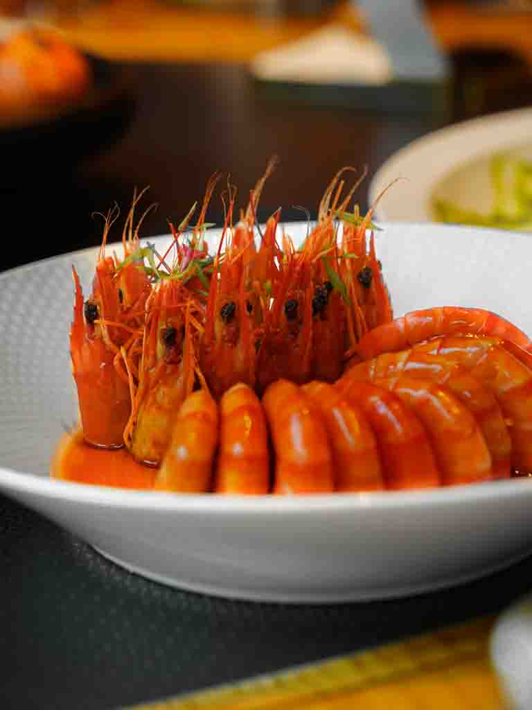 The aged wine does magic to the prawns. Photo: Evan Mua/HungryGoWhere ban lan singapore