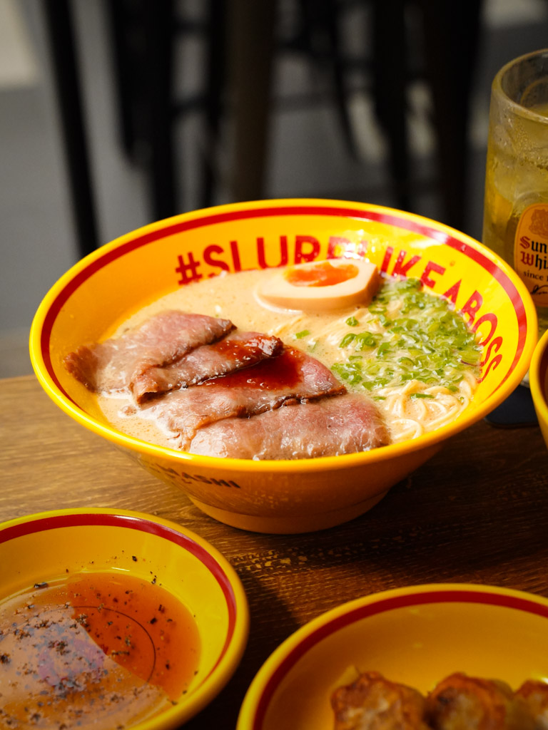 Rich creamy broth and sumptuous A5 wagyu chashu! Photo: Evan Mua/HungryGoWhere mashi no mashi singapore
