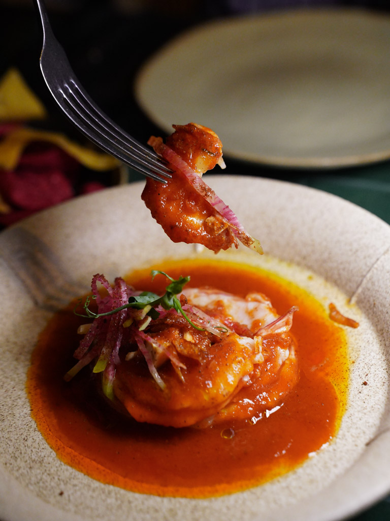 Have you seen a prawn ceviche like this? Photo: Evan Mua/HungryGoWhere myx holland village