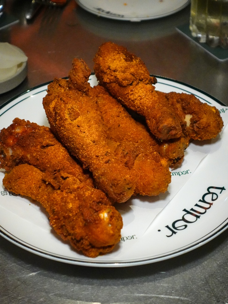 Crispy chicken drumsticks. Photo: Sarah Chua/HungryGoWhere temper duxton mondrian singapore