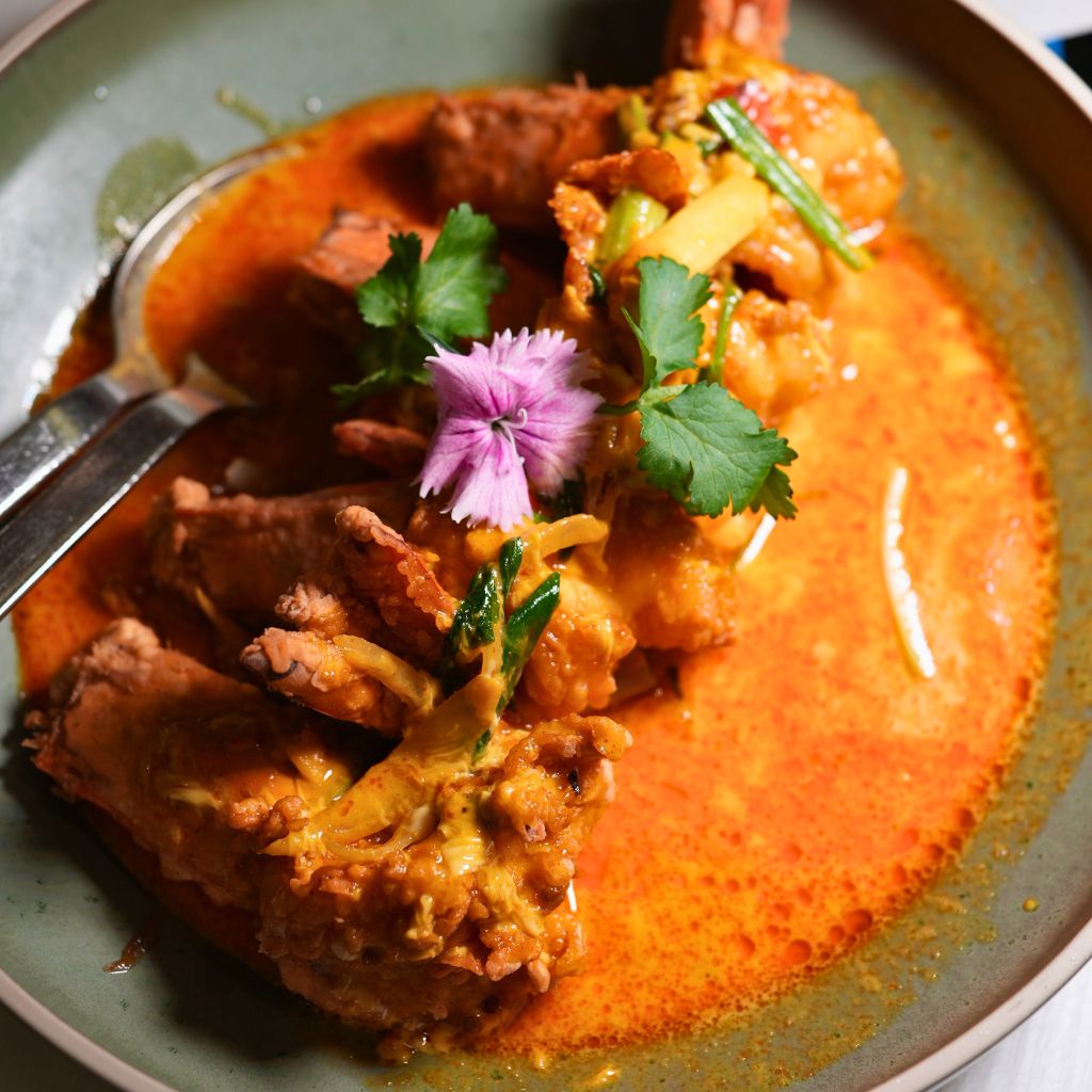 A very unexpected, yet delicious union of curry and eggs. Photo: Shannon Yap/HungryGoWhere Thanying restaurant