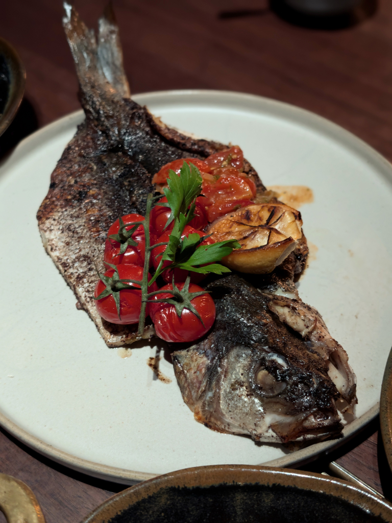 Coal-fired branzino. Photo: Zawani Abdul Ghani/HungryGoWhere the fat prince