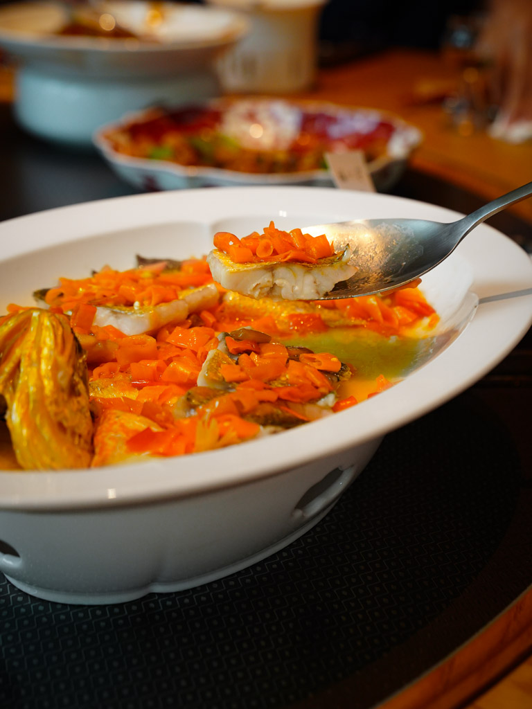 Fresh fish and tangy chilli. Photo: Evan Mua/HungryGoWhere ban lan singapore